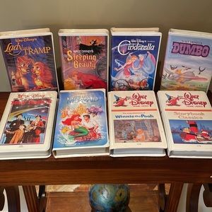 Disney Classics - VHS Tapes with Covers. Selling as a group, not individually